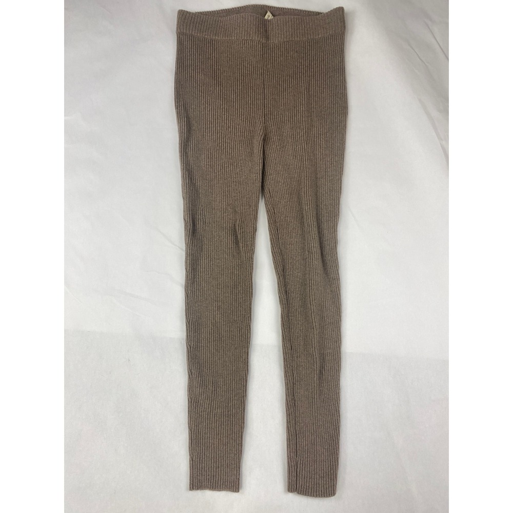 Madewell (Re)sourced Cashmere High-Rise Sweater Leggings Women's Size M Tan